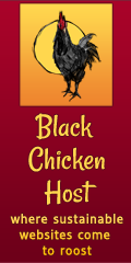 Black Chicken Host Logo