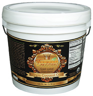 One gallon pail of Tropical Traditions Gold Label Virgin Coconut Oil